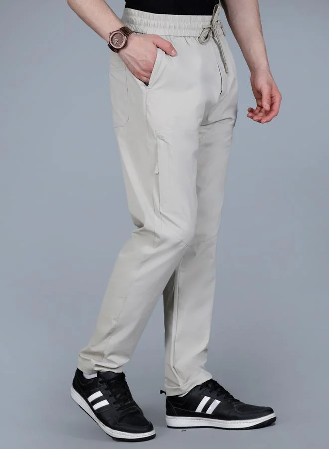 فورت كولينز بنطال رياضي رجالي سادة بتفاصيل جيب سحاب